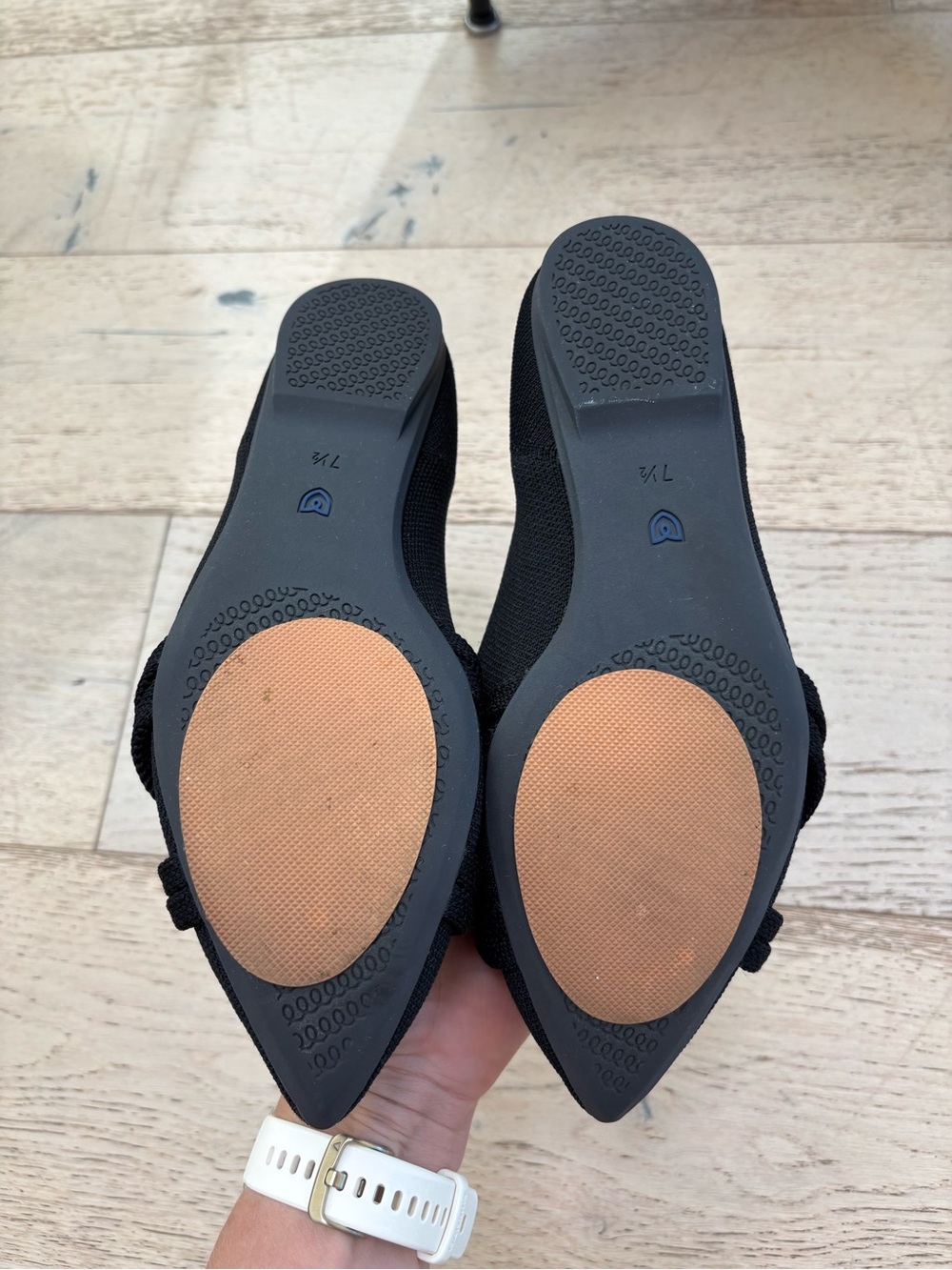 Rothy's Black Pointed Knot Flats - Picture 3 of 4